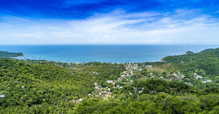 Fraggle Rock view over Sairee Beach