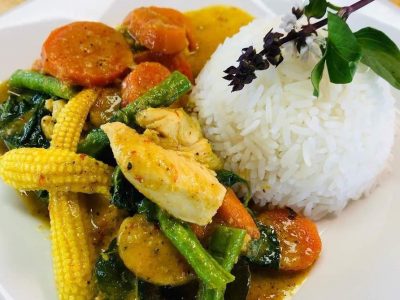 curry dish with rice